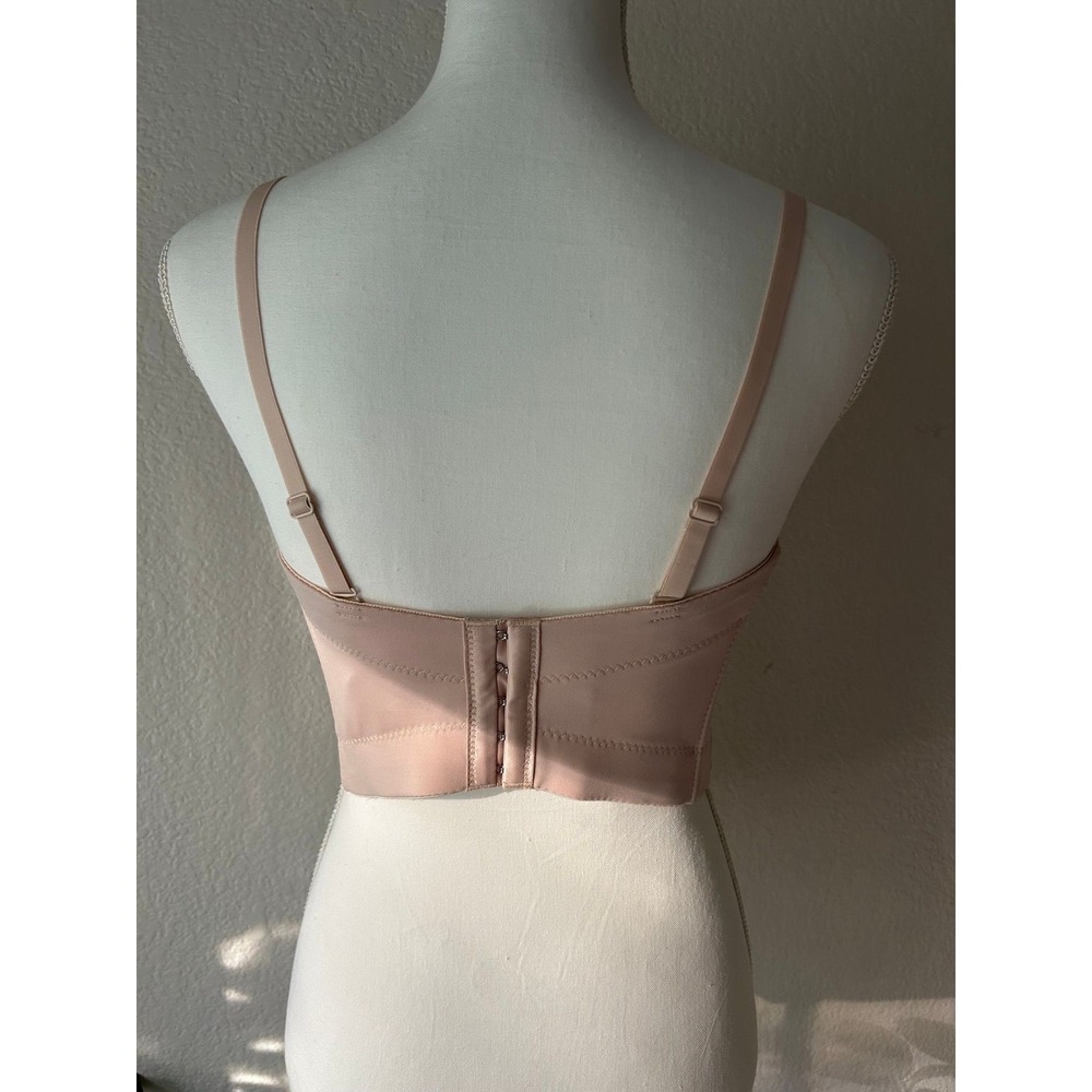 Monte Carlo Garden Bustier Embellished Blush Satin Corset Top S - Picture 6 of 8